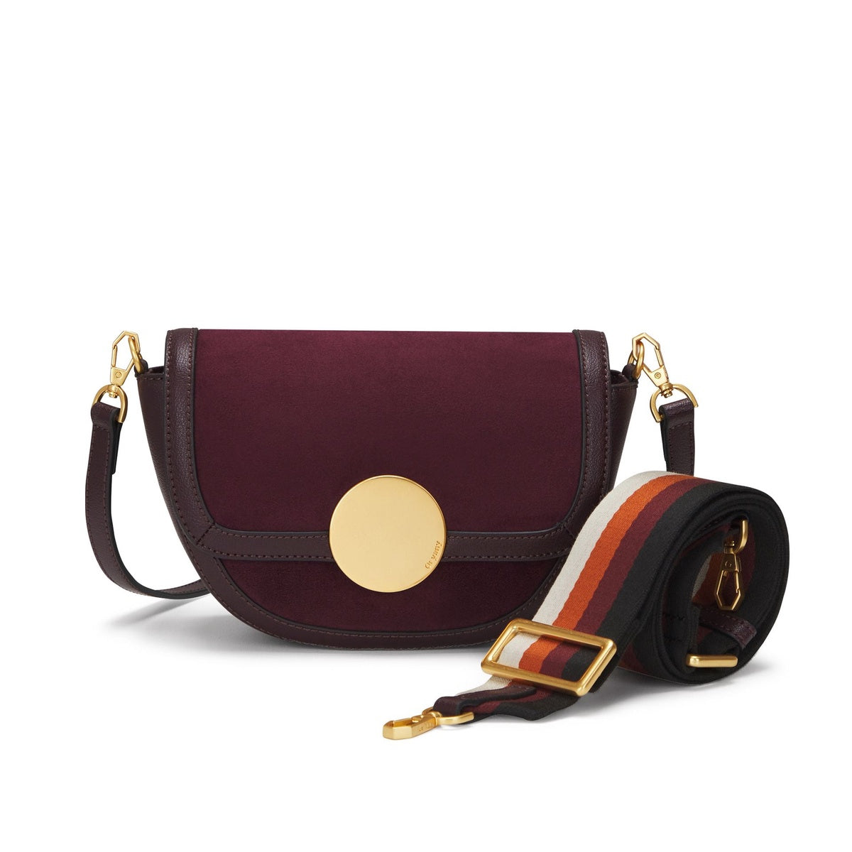  Oryany Lottie Suede  - Small Crossbody - Bordo - Bonton