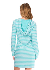 Aqua Hoodie Dress