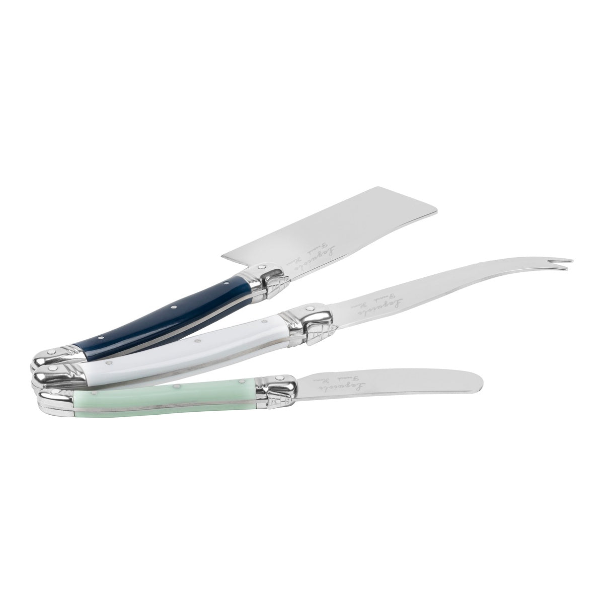  French Home French Home Laguiole Set of 3 Cheese Knives - Sea Salt - Default Title - Bonton