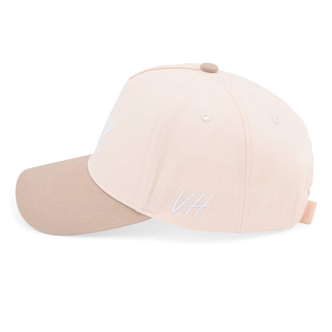 Vintage Havana Trucker Hat for Women – Khaki & Tan Adjustable Cap – Pearl Star