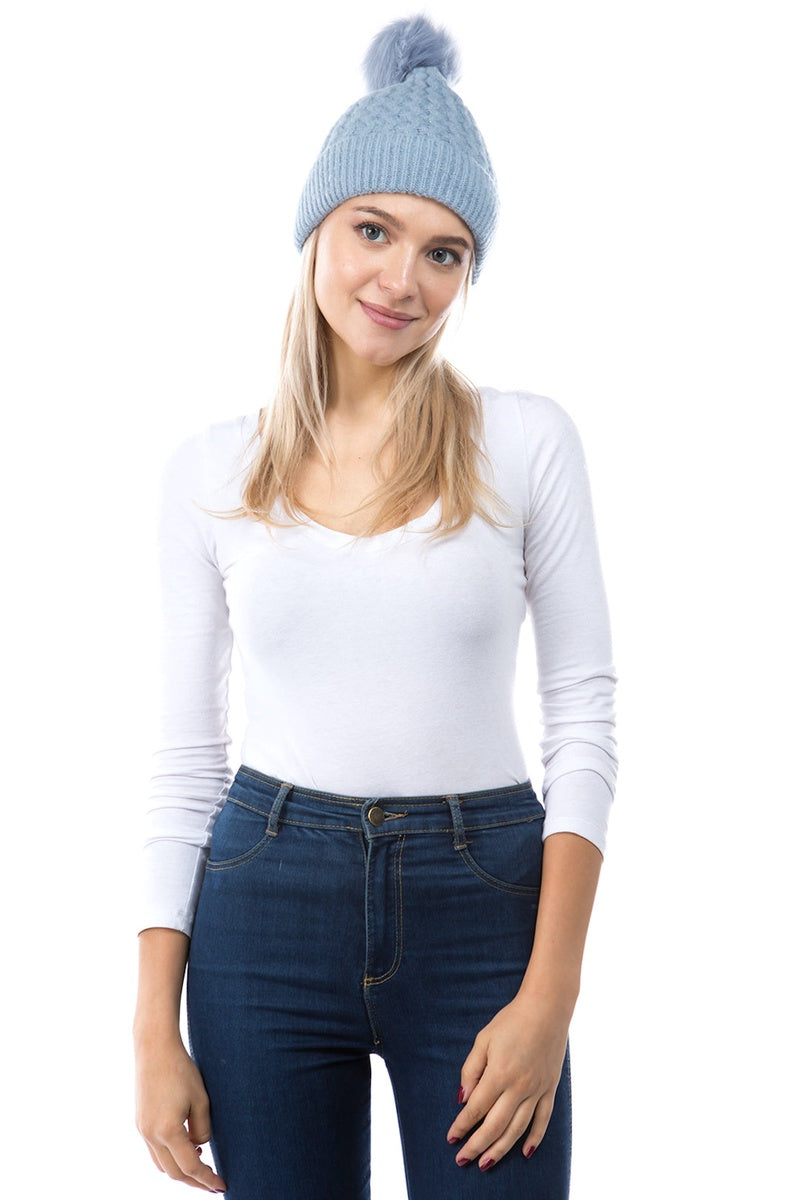  Marcus Adler The Madelyn Beanie - Light Blue - Bonton