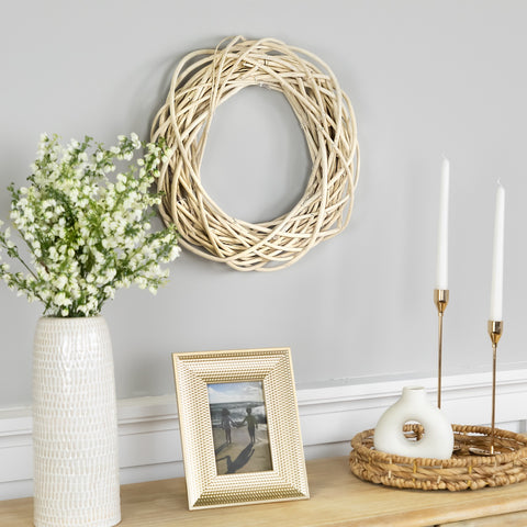 Natural Weeping Willow Spring Twig Wreath - 15"