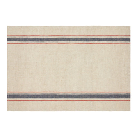 Menton Natural & Demin Towel, Set of 2