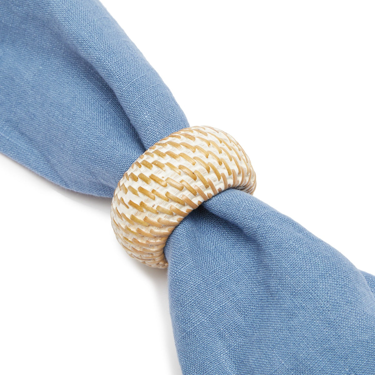  Caravan Eclipse Napkin Rings, Set of 4 - Natural - Bonton