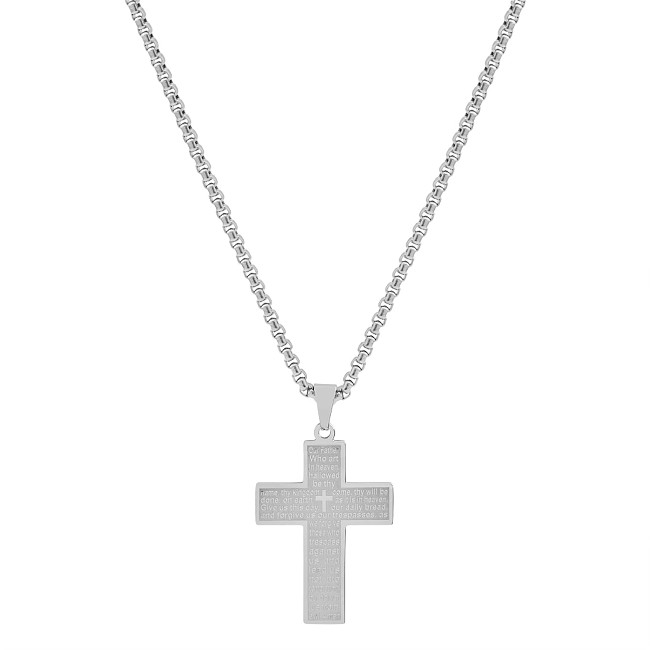  Gemesis Jewels by Edforce Lord Prayer Cross Pendant 24