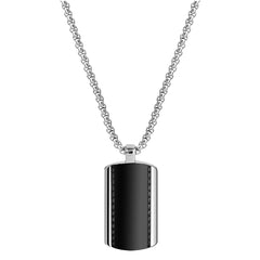 Dog Tag Pendant with Box Chain 24" Necklace