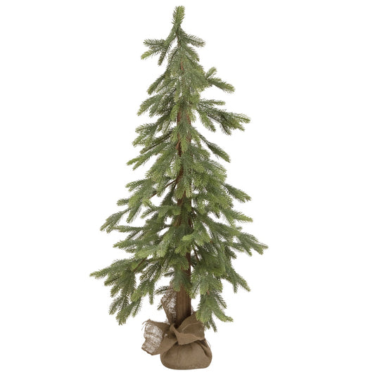 Downswept Pine Artificial Christmas Tree - 4'