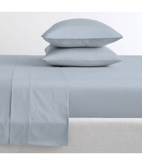 Cotton 400TC Percale Sheet Set Light Blue