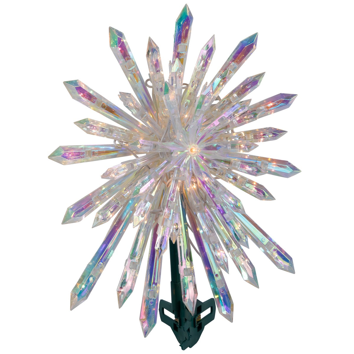  Northlight Lighted Iridescent Icicles Christmas Tree Topper - 14