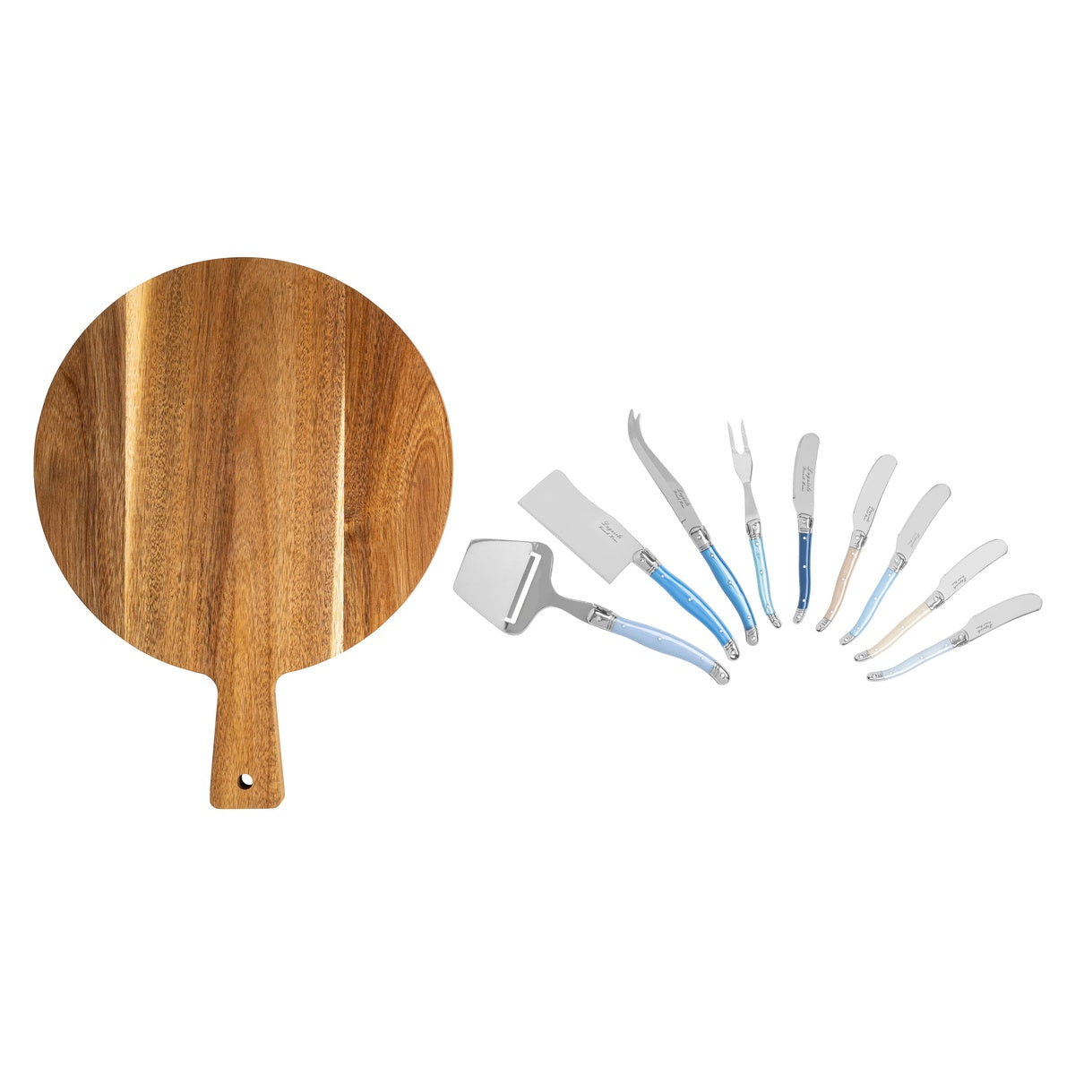  French Home Laguiole Cheese Knives and Spreaders Set With Wood Board - Default Title - Bonton