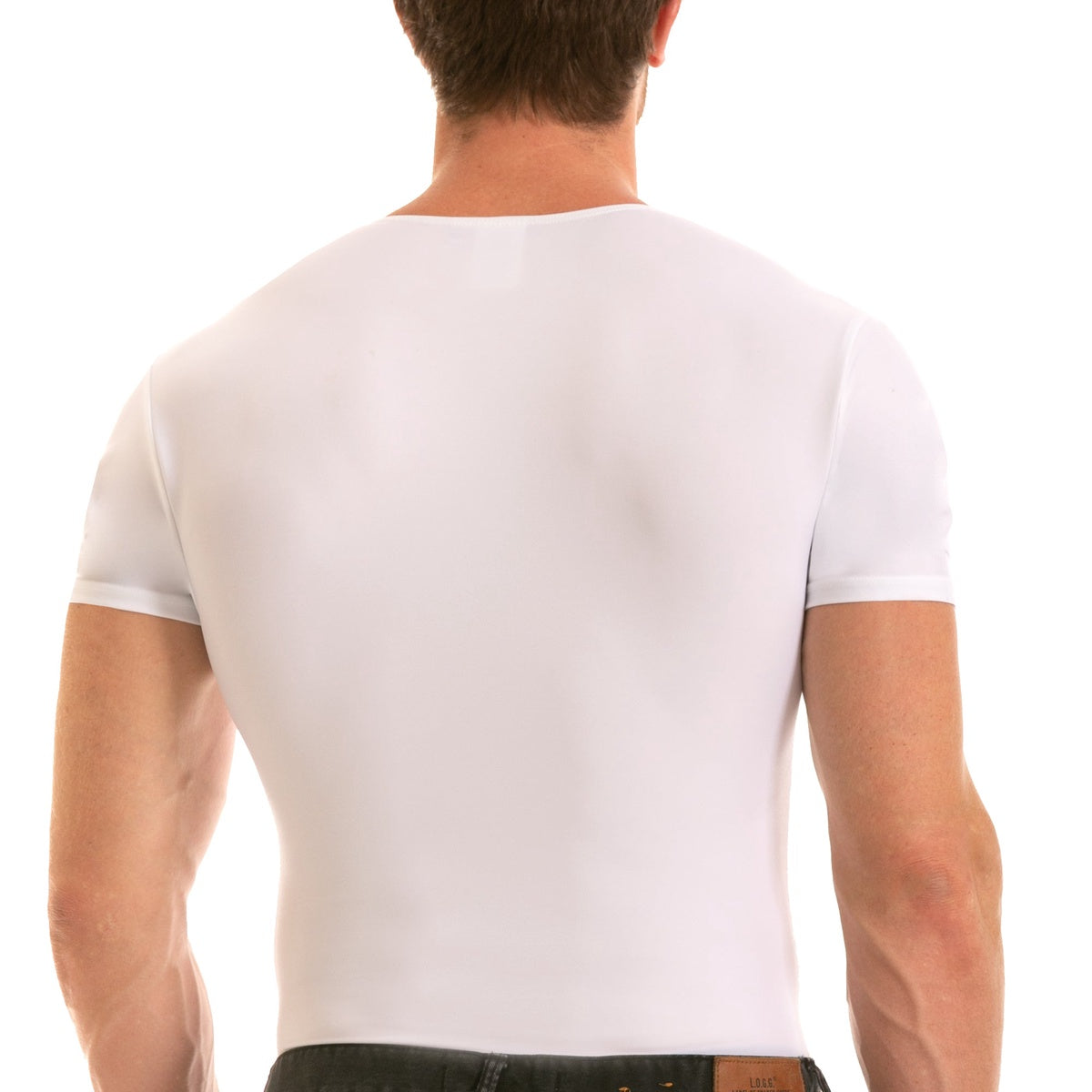  InstantFigure Insta Slim Compression V-Neck Shirt VS0001 - Black - Bonton