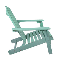 36" Green Classic Folding Wooden Adirondack Chair