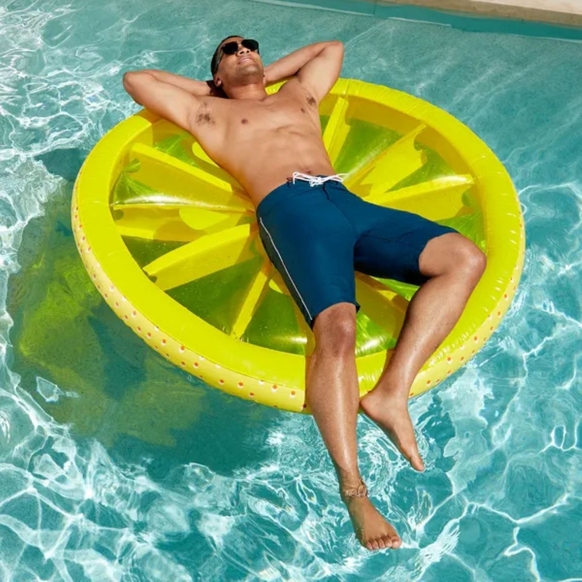  Pool Central Inflatable Fruit Slice Swimming Pool Lounger Raft - 60