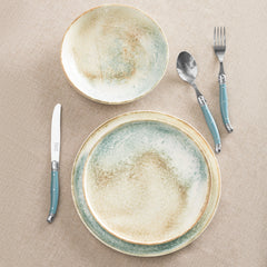 Sea and Sand, Porcelain 12-Piece Dinnerware Set