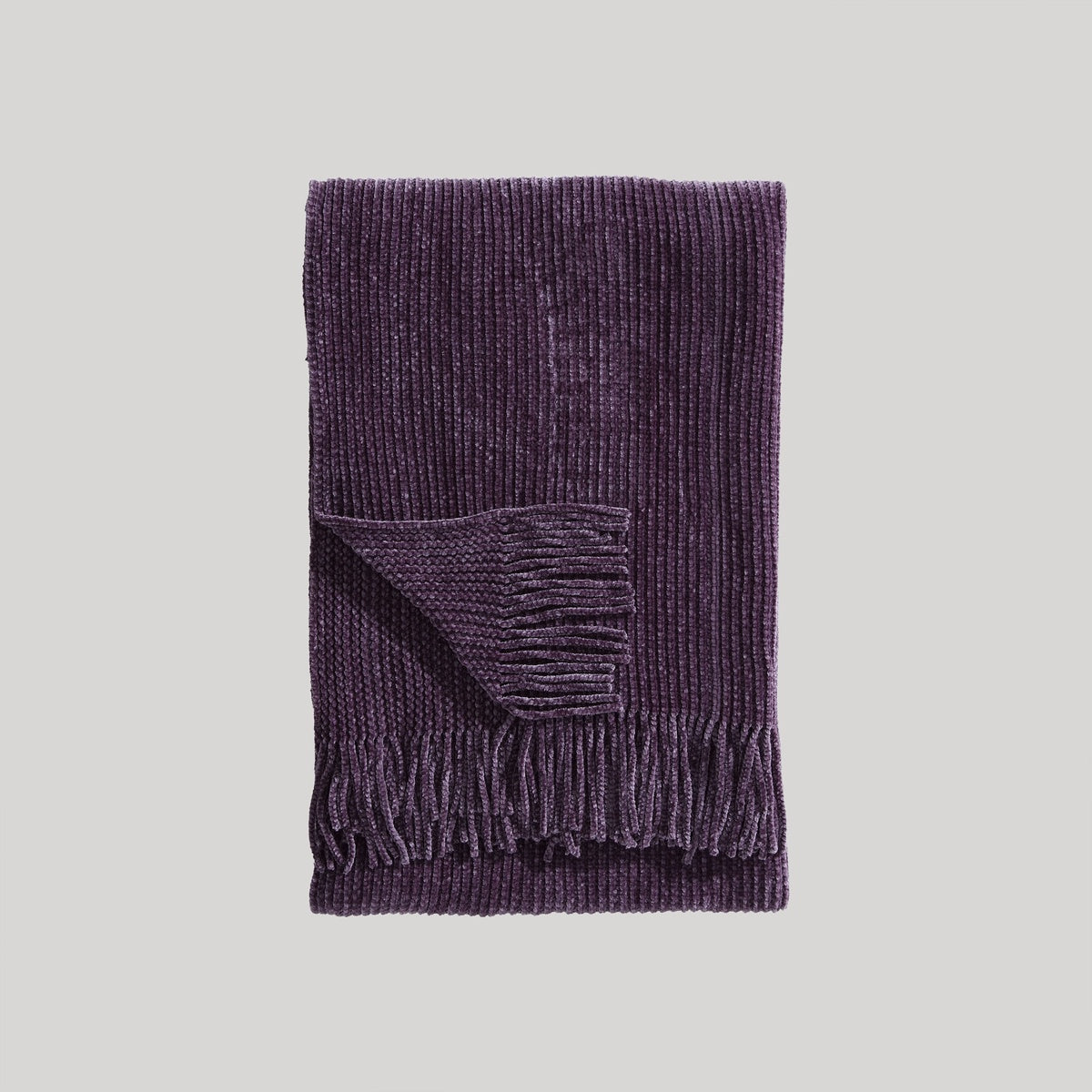  Bebejan Chenille Throw - PLUM - Bonton