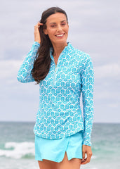 Rosemary Beach Performance 1/4 Zip Sport Top