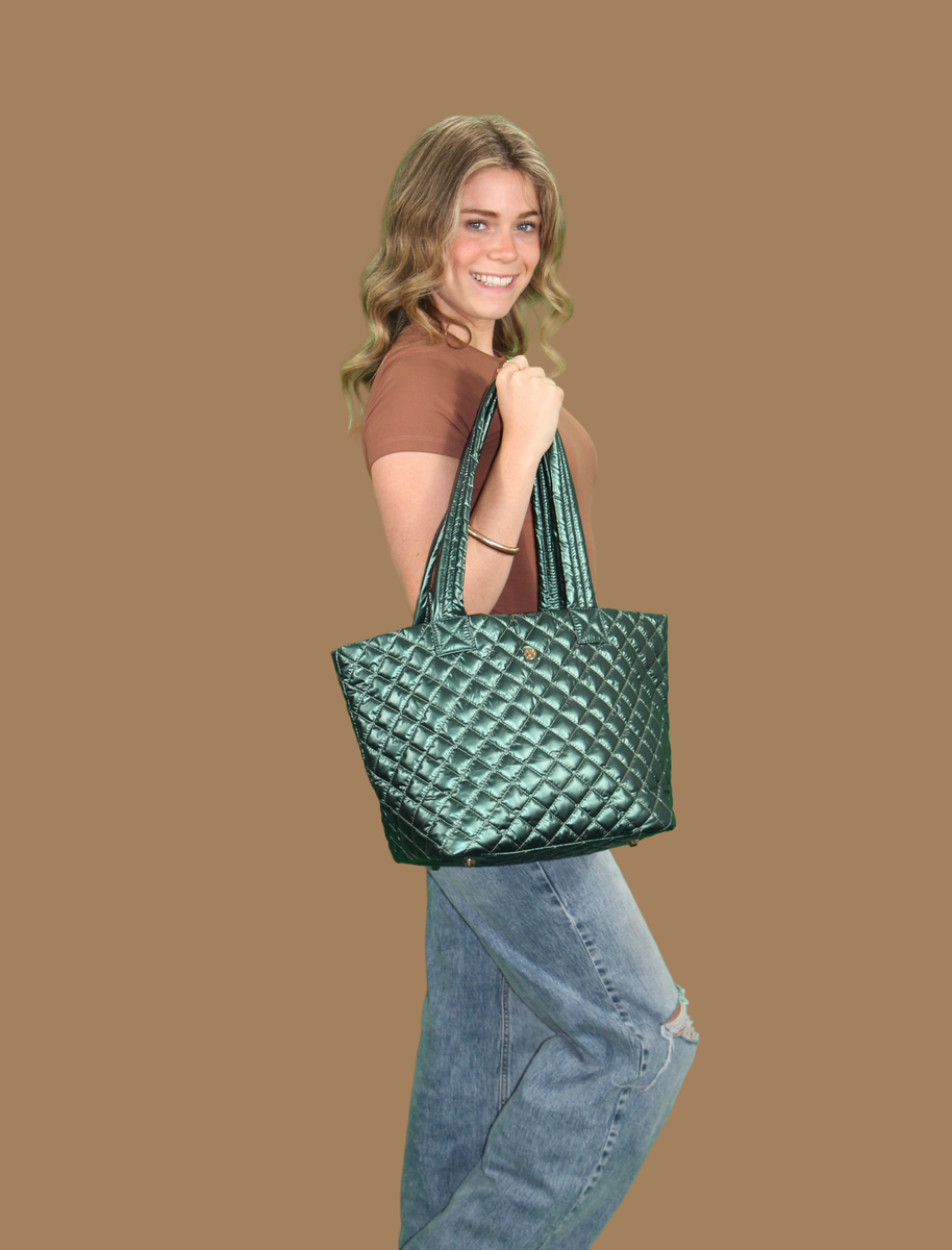  Lemonbella Debra Diamond Tote Festive Flair Glossy Pine - Default Title - Bonton