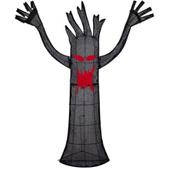 LED Lighted Terrifying Tree Outdoor Halloween Decoration - 55" - Purple Lights