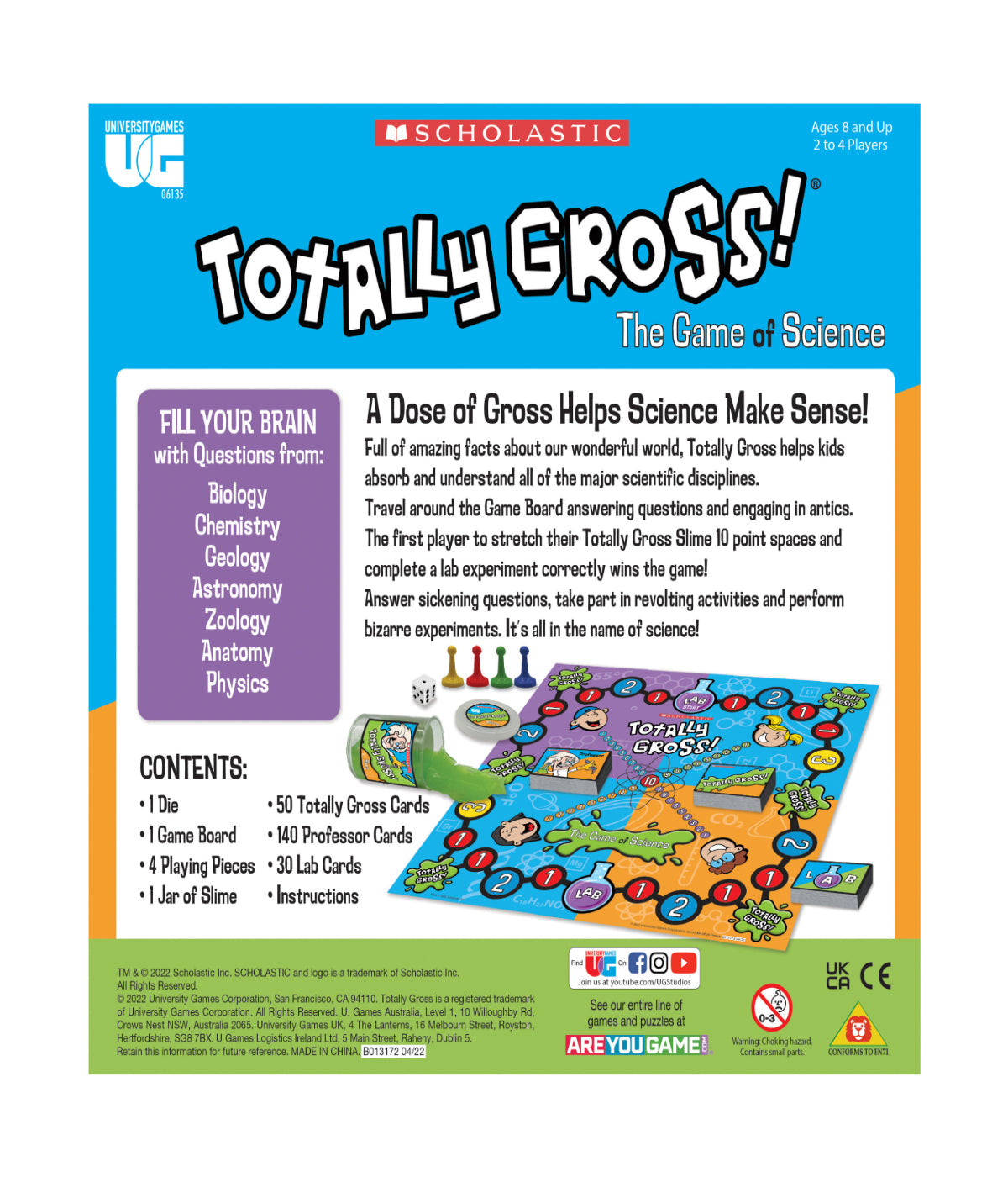  Scholastic - Totally Gross! The Game of Science Multi - Multi - Bonton