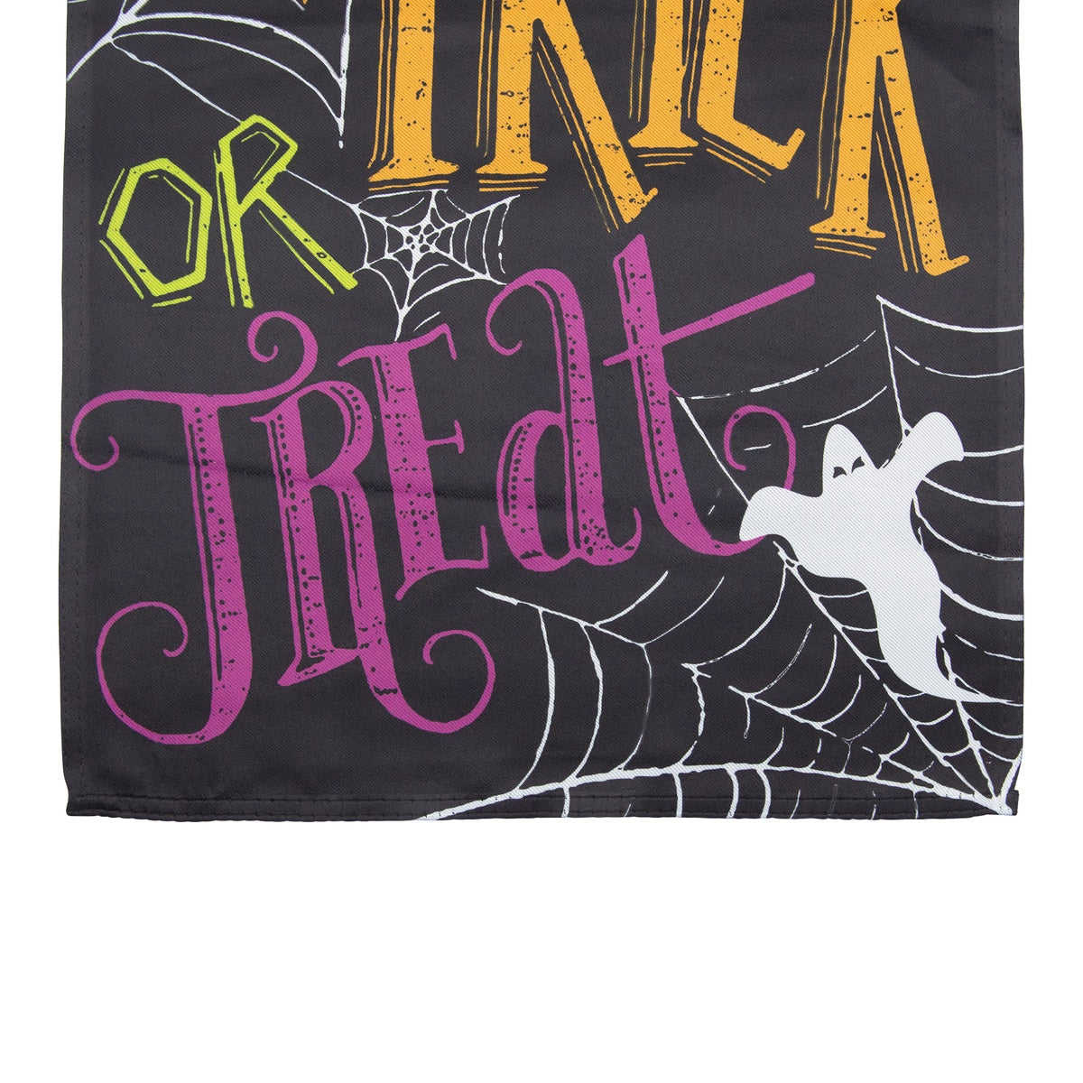  Northlight Spider Webs and Ghosts Trick or Treat Outdoor Garden Flag 28