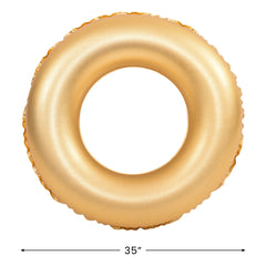 35" Inflatable Golden Pool Ring Float