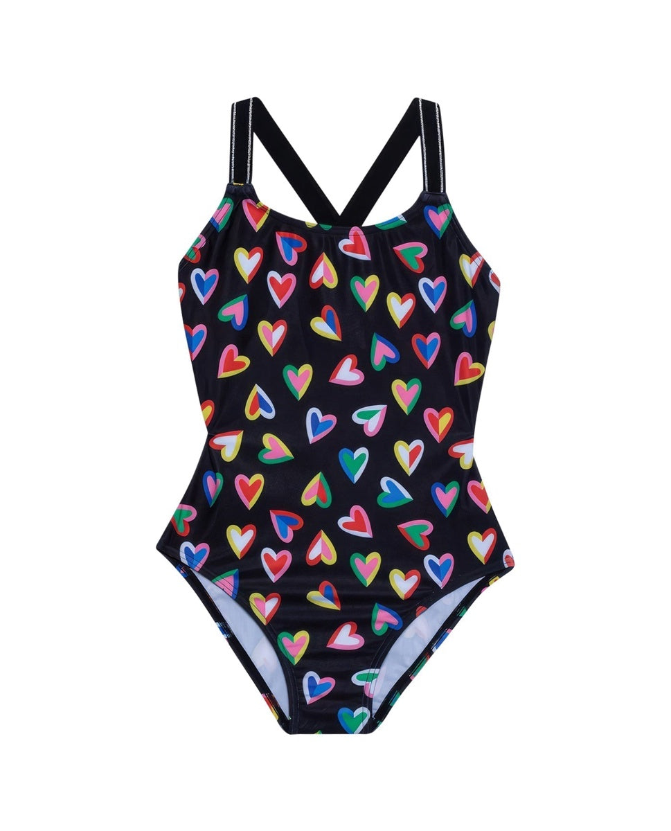  Gottex Kids Hearts Round Neck One Piece Swimsuit - GOTTEX KIDS HEARTS - Bonton