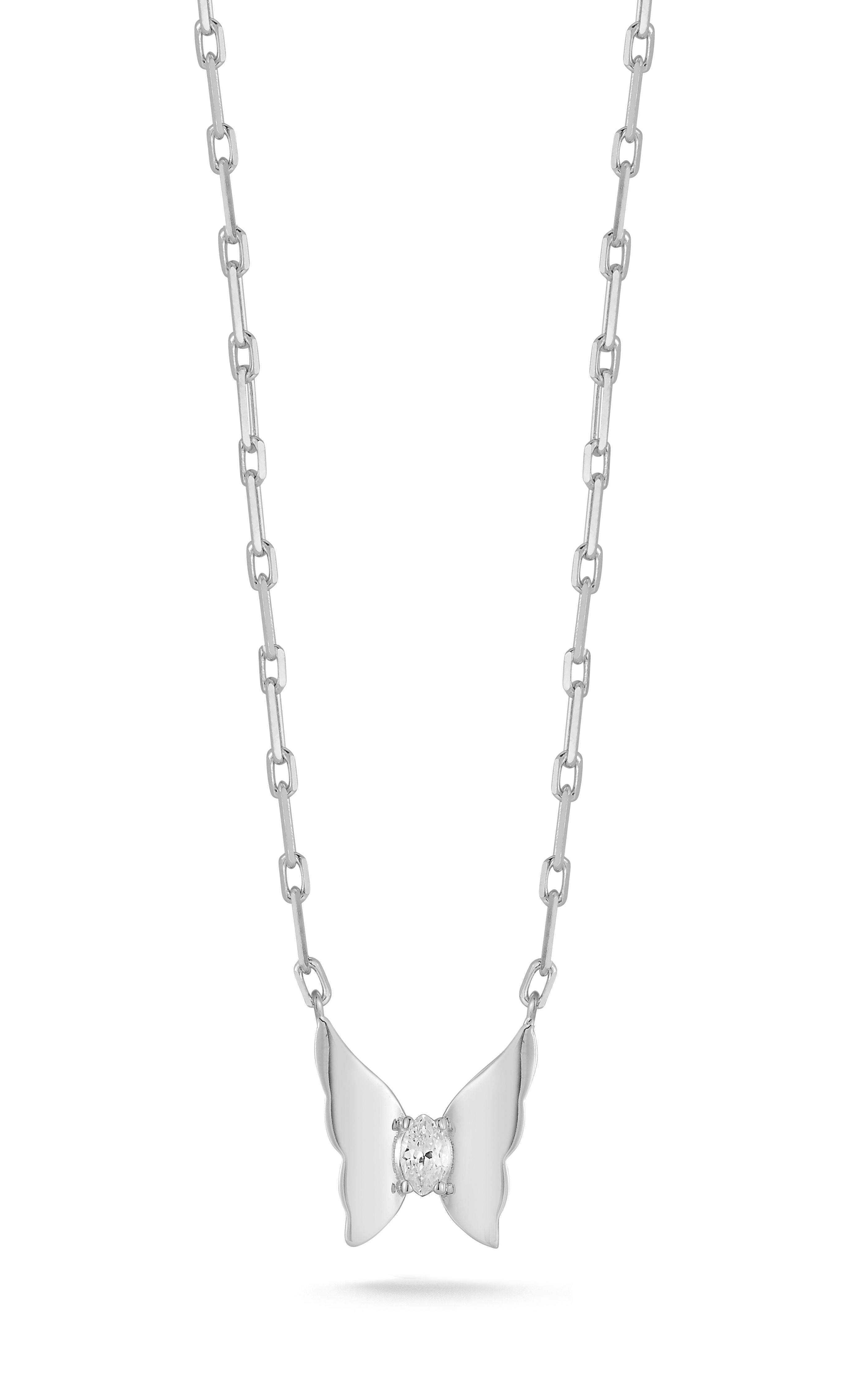  Relativity Butterfly Necklace 3 - Silver - Bonton