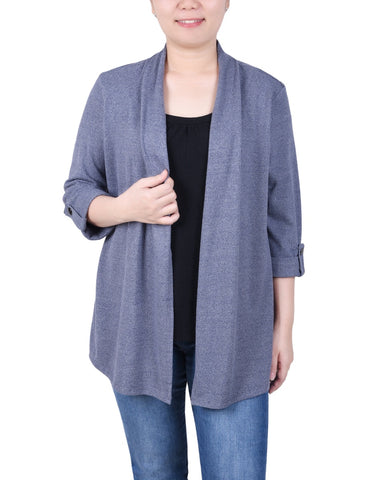 Petite 3/4 Sleeve Two in One Top