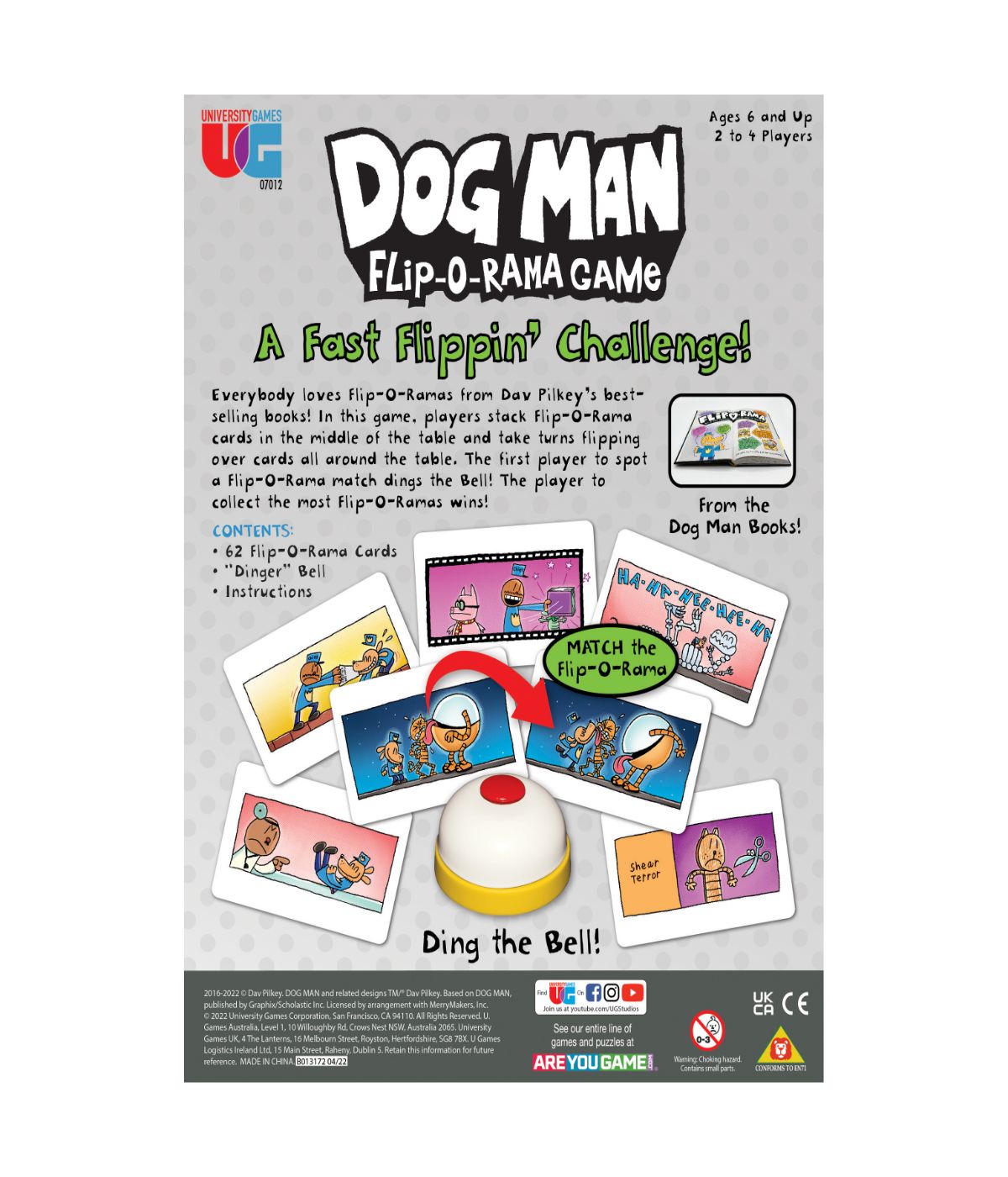  Dog Man Flip-O-Rama Game Multi - Multi - Bonton