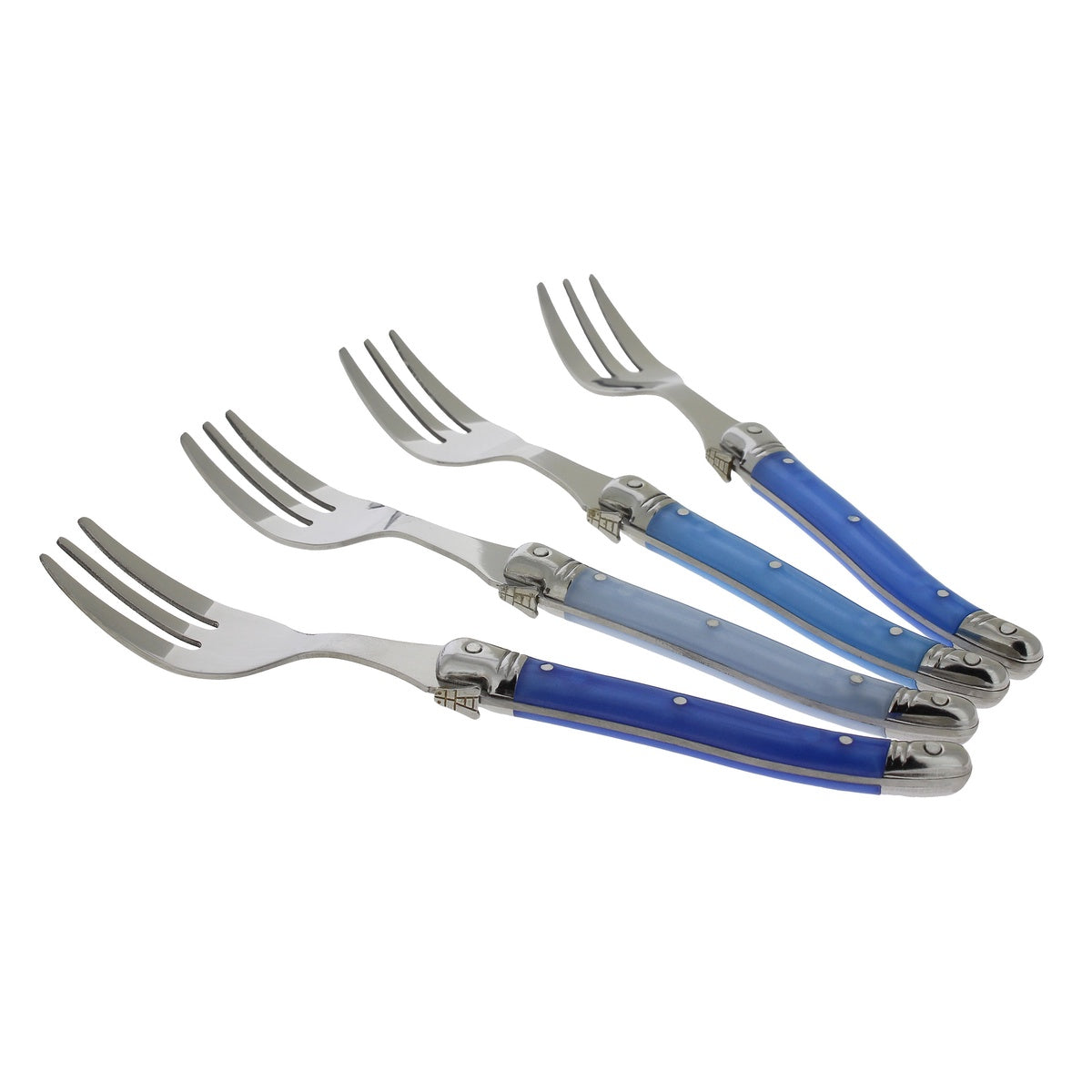  French Home Set of 4 Laguiole Shades of Blue Cake Forks - Default Title - Bonton