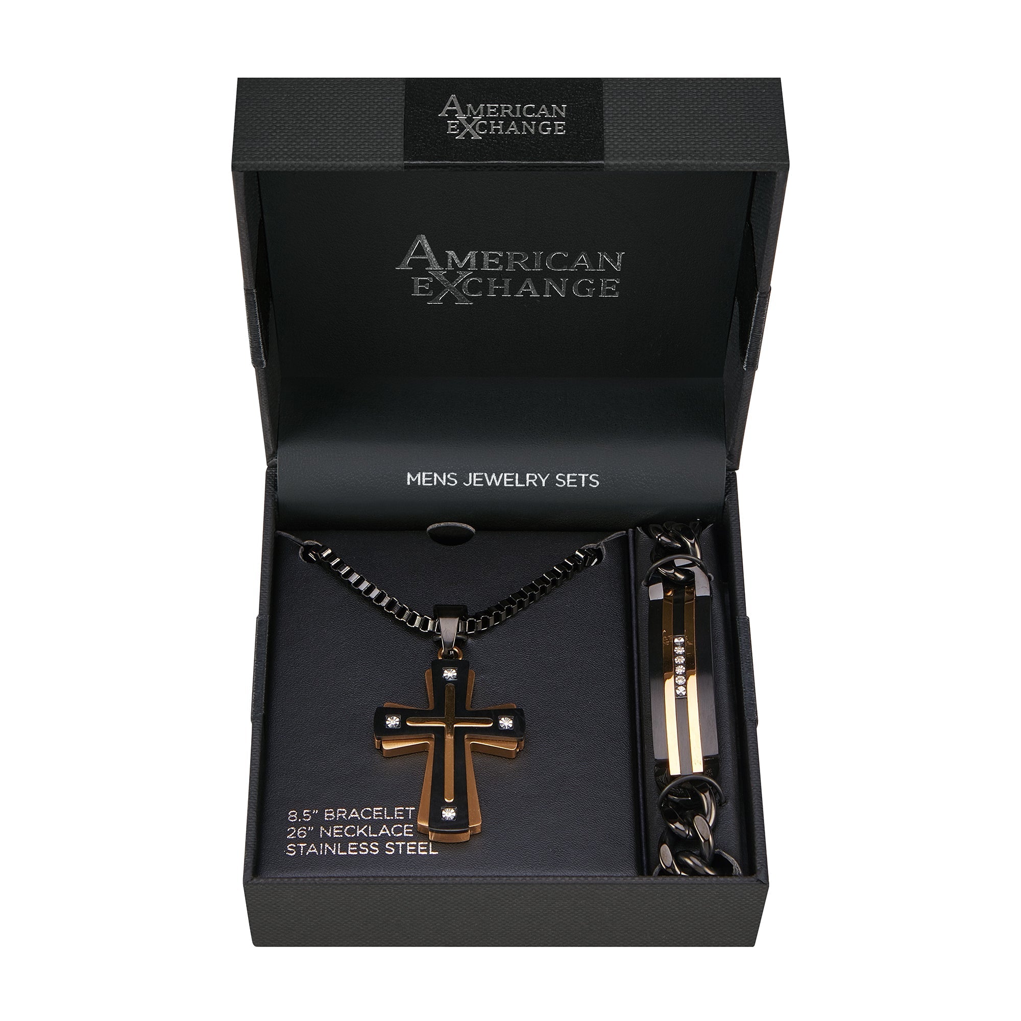  American Exchange American Exchange Necklace & Bracelet Set 2 - Gold - Bonton