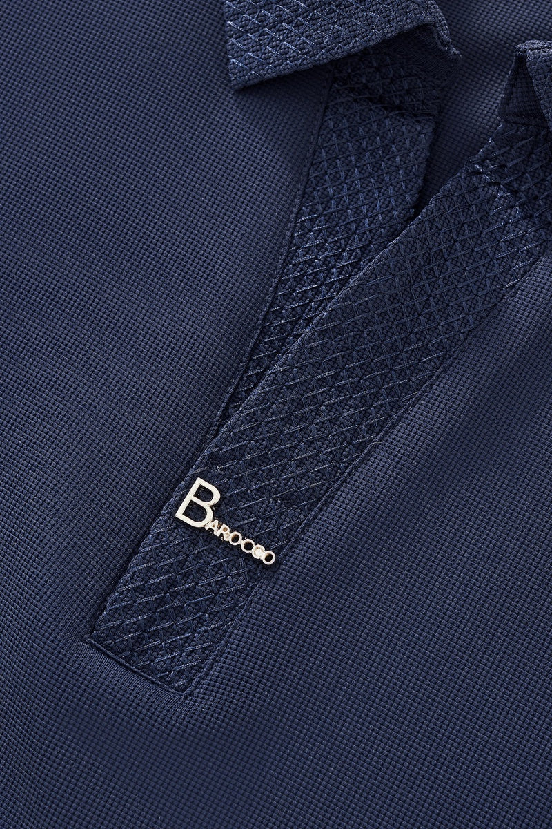  Barocco Stride Contrast Collar Polo NAVY - NAVY - Bonton