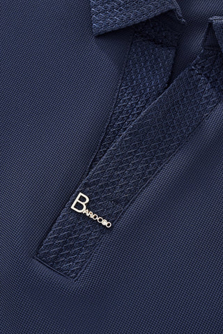 Stride Contrast Collar Polo NAVY