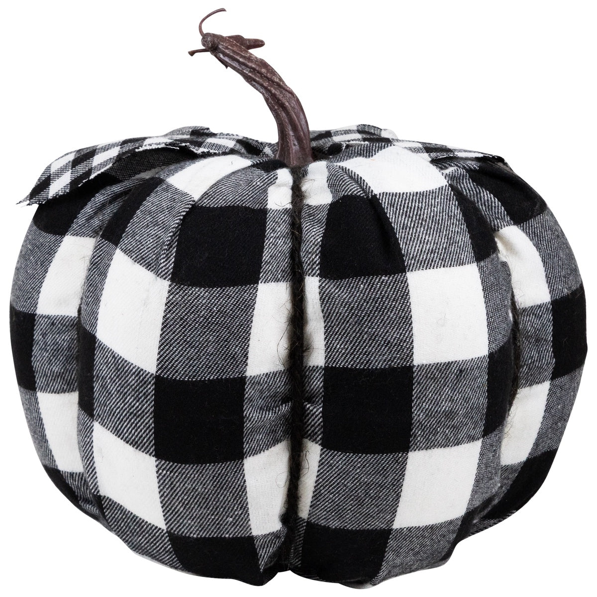  Northlight Buffalo Plaid Fall Harvest Pumpkin - 7