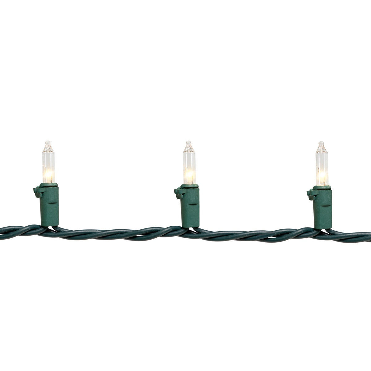  Northlight 100-Count Clear Mini Christmas Light Set  20.25ft Green Wire - Default Title - Bonton