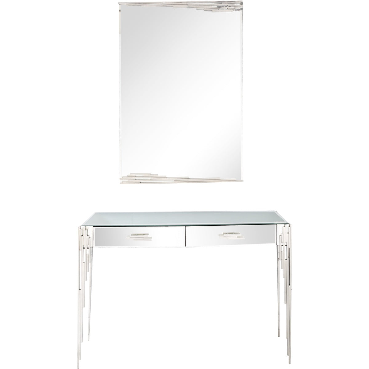  Skylar Wall Mirror and Console - Mirror - Bonton