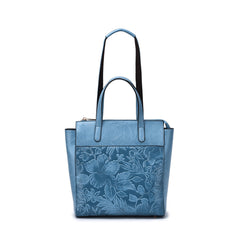 Shia 3D Embossed Floral Convertible Shoulder Bag/Backpack