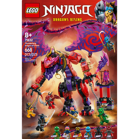 LEGO® NINJAGO® Thunderfang Dragon of Chaos Ninja Toy Set 71832
