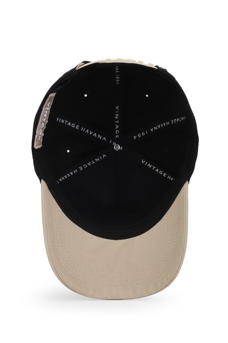  Vintage Havana Vintage Havana Trucker Hat for Women & Men – Black & Khaki Adjustable Cap – Embroidered Star - Default Title - Bonton