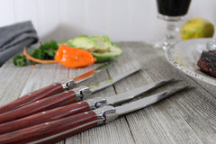 Set of 4 Laguiole Pakkawood Steak Knives