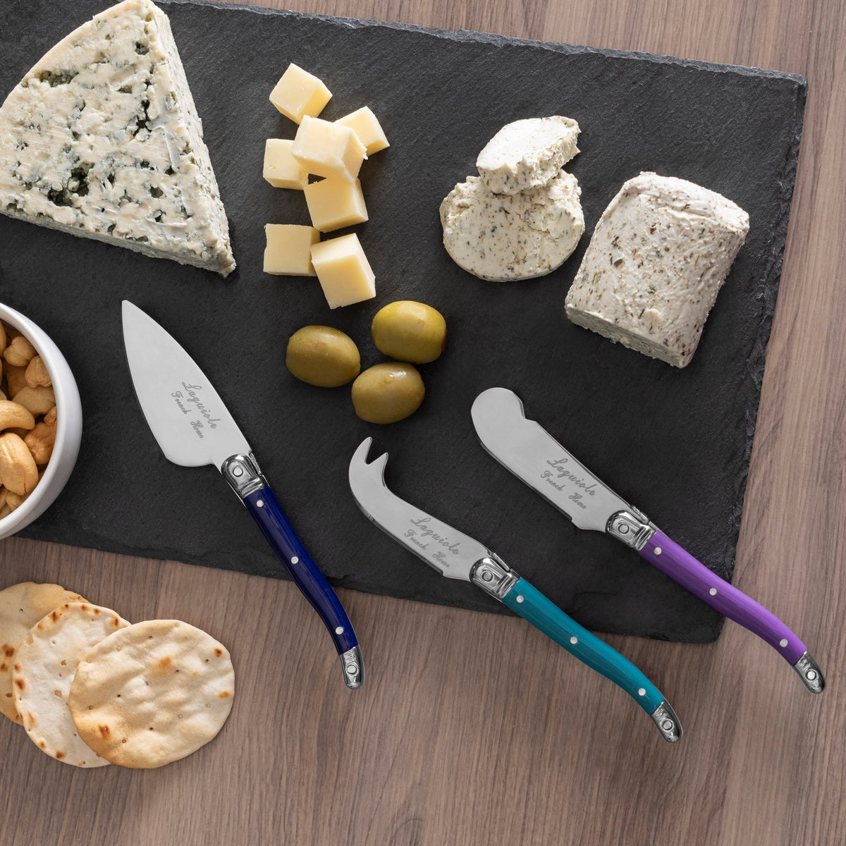  French Home French Home 7-Piece Laguiole Cheese Knives and Spreaders - Plum Rose - Default Title - Bonton