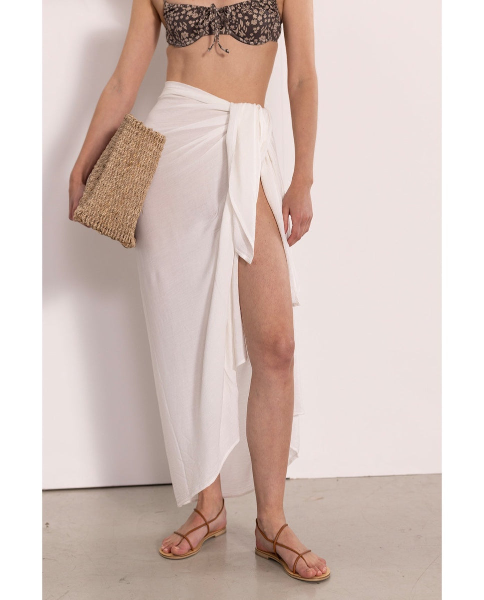  Gottex Beach Life Classic Pareo Cover-Up - White - White - Bonton