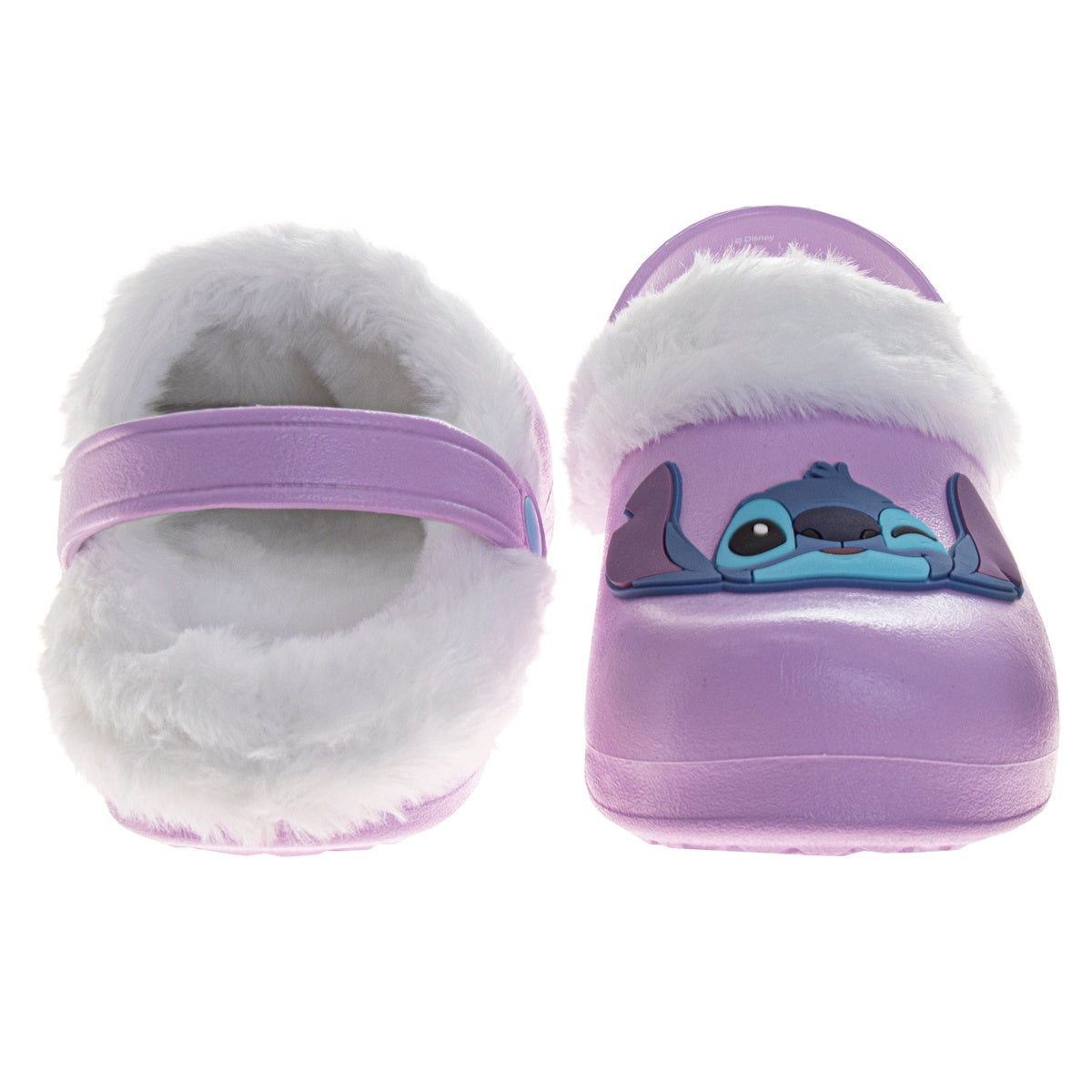  Josmo Disney Lilo & Stitch Fuzzy Fleece Lined Clogs for Girls and Womens Winter Warm Plush Garden Shoes - 2-3 - Bonton