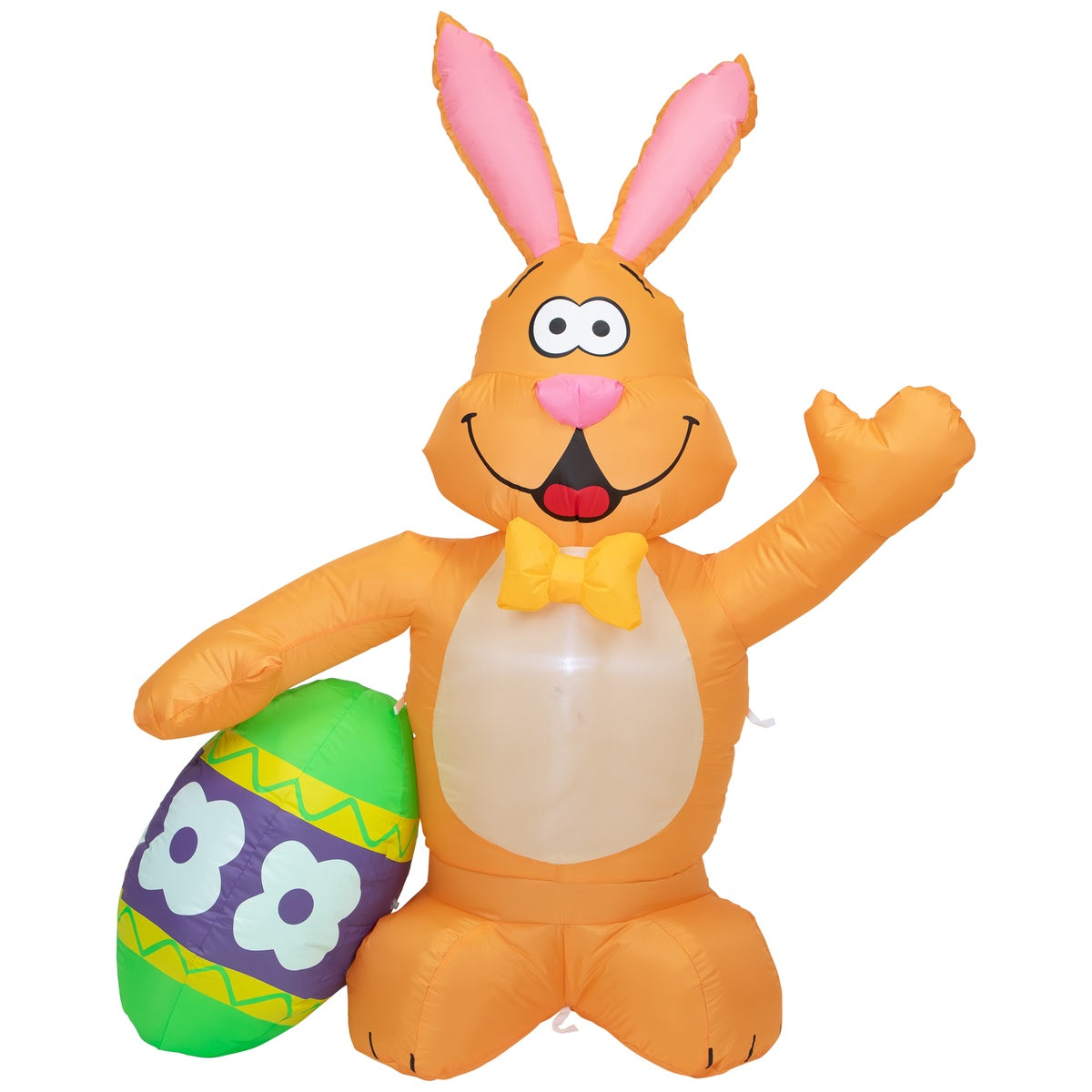  Northlight Inflatable LED Lighted Easter Bunny With Egg Outdoor Decoration - 4' - Default Title - Bonton