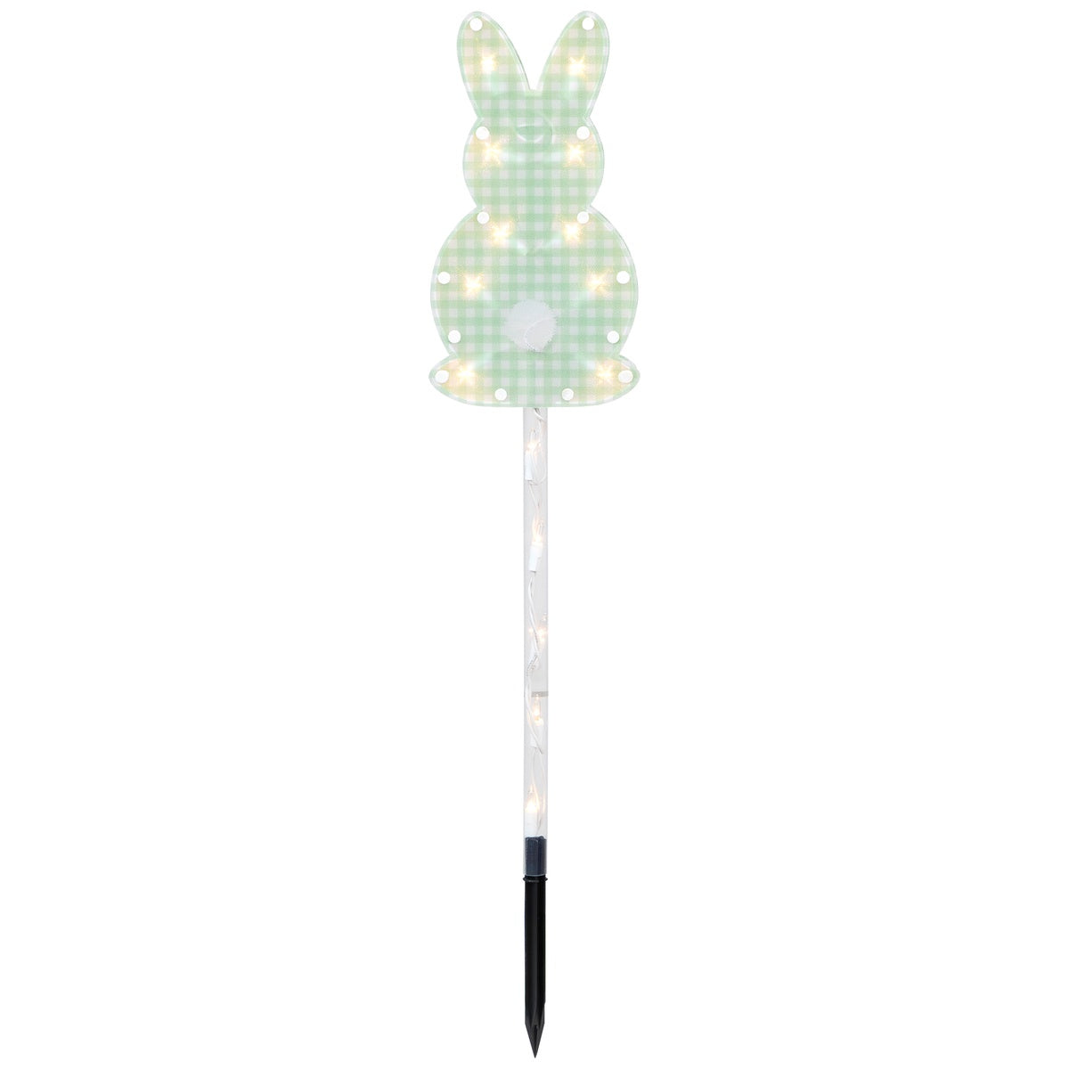  Northlight Plaid Easter Bunny Pathway Marker Lawn Stakes - 28.5