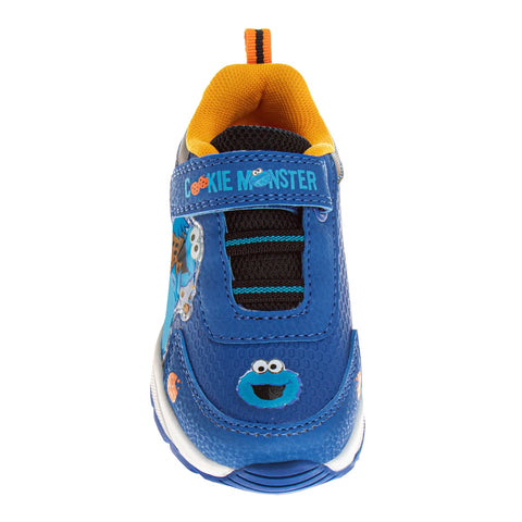 Sesame Street Boys/Girls Cookie Monster Hook and Loop Fashion Sneaker (Toddlers)