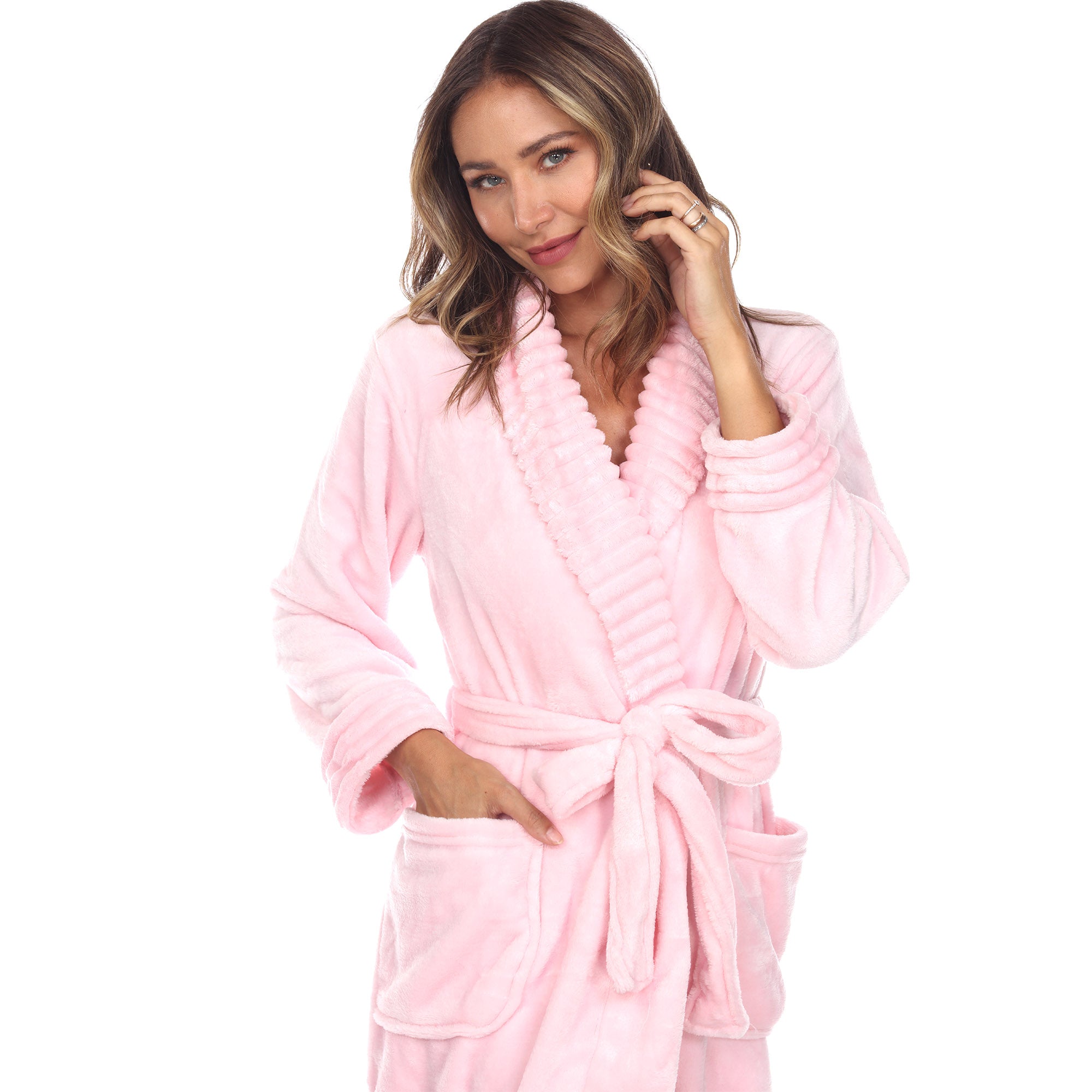 White Mark Women's Cozy Lounge Robe - 2XL/3XL - Bonton
