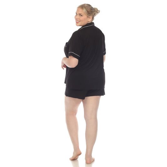 Plus Size Short Sleeve Bamboo Pajama Set