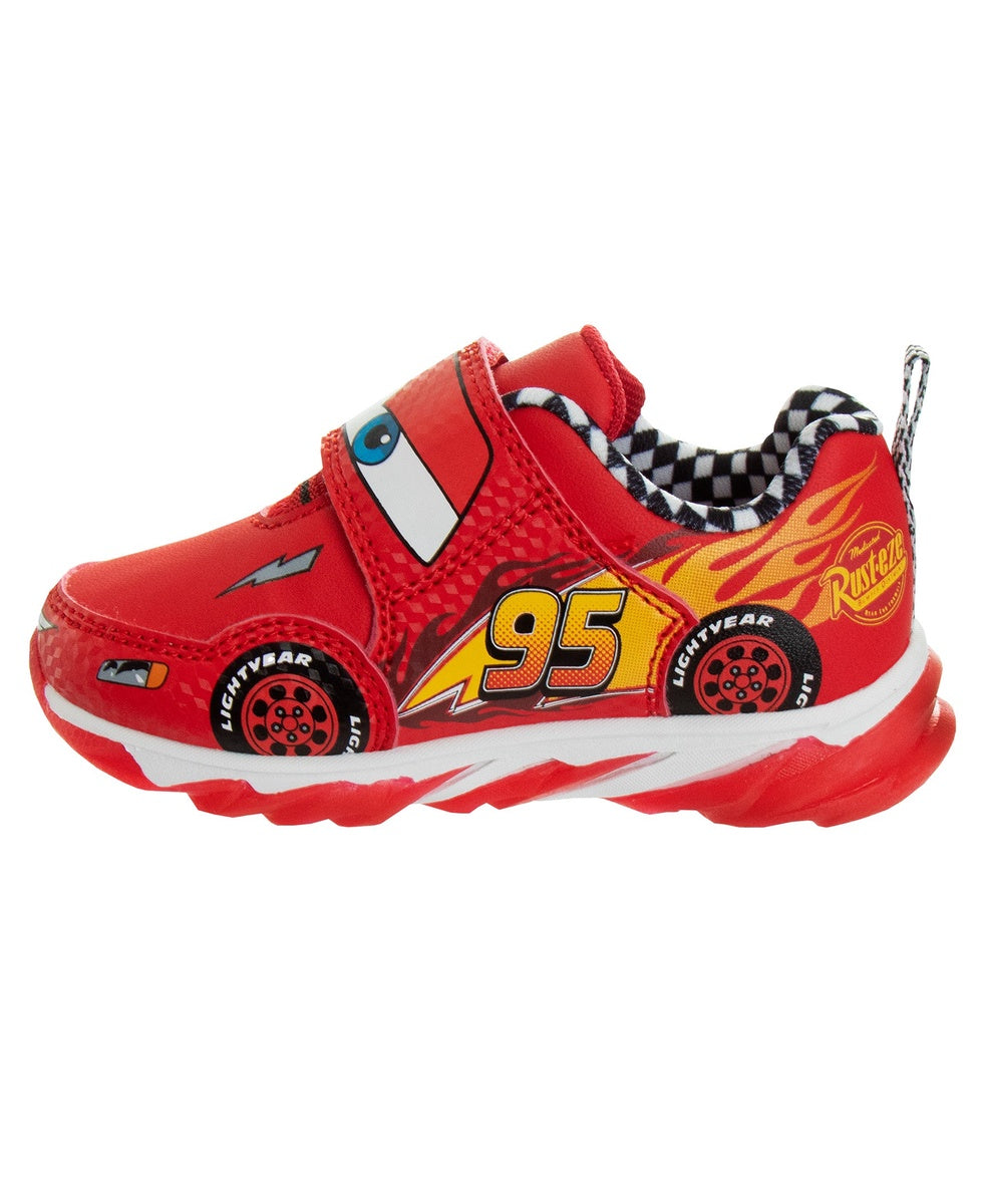  Josmo Disney Pixar Cars Boys Lightning McQueen Light Up Sneakers (Toddlers) - 6 - Bonton