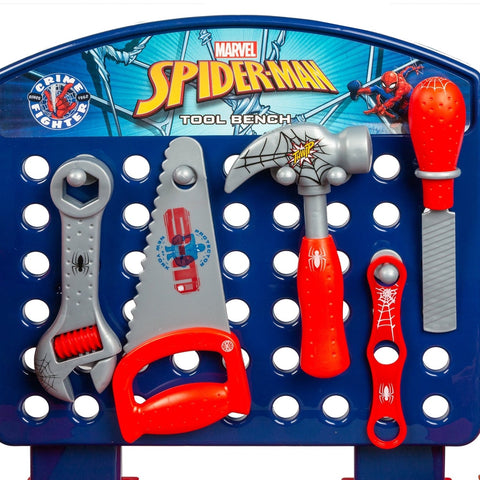SpiderMan Tool Bench Playset With Take Apart Car (84 Pieces)